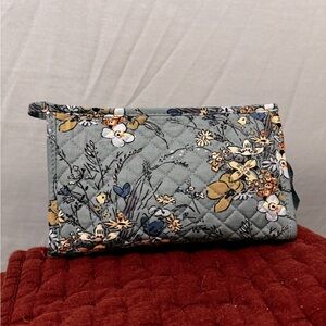 Vera Bradley Sunlit Garden Sage Cosmetic Bag